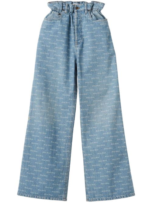 light blue cotton denim light wash Miu Miu | GWP419S-23114HTF0013